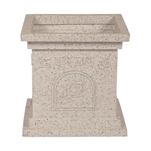 Leafy Tales Modern Greek Tulsi Pot/Planter for Home Décor 12 INCH, Highly Durable,Lightweight Indoor Outdoor Planter, Flower Pot Gamla,Tree Planter - Image 1