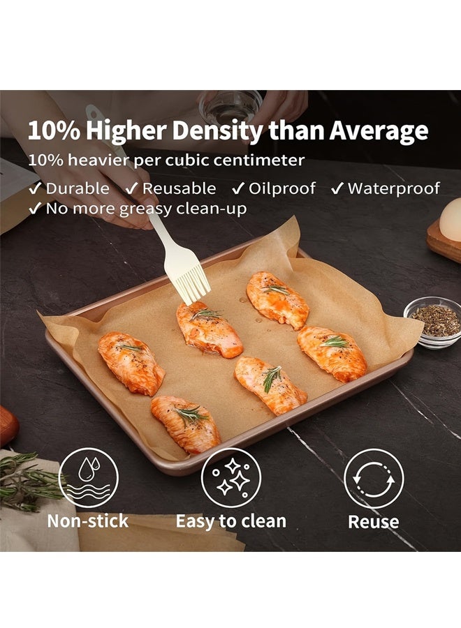 هومستر 100 جهاز كمبيوتر شخصي ورقة ملفوفة مقاومة للدهون ، 12 * 16 إنش ورقة ورقة غير لاصقة هامبورغ بطانات ورقة متعددة الأغراض ورقة الخبز لنزهة ، مطبخ ، شواء ، مقلية الهواء - Image 5