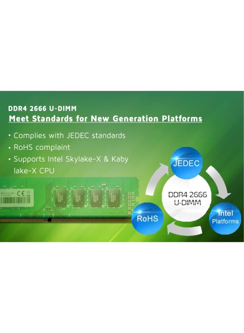 Adata 16GB PC4-21300 2666MHz DDR4 AD4U266616G19-SGN - Image 3