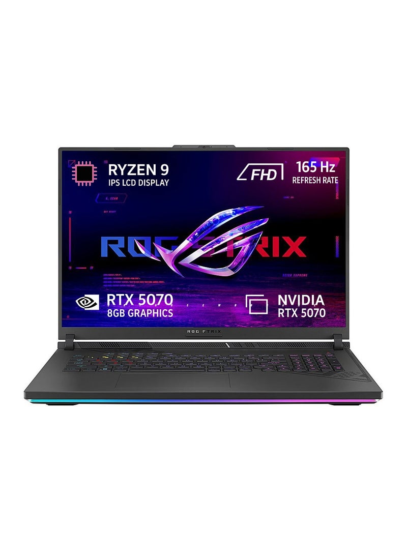 ASUS ROG Strix G16 Gaming Laptop 16” FHD+ 165Hz, AMD Ryzen 9 8940HX, NVIDIA GeForce RTX 5070 8GB, 32GB DDR5 RAM, 1TB PCIe SSD, RGB Keyboard, Windows 11 Home English Eclipse Gray - Image 1
