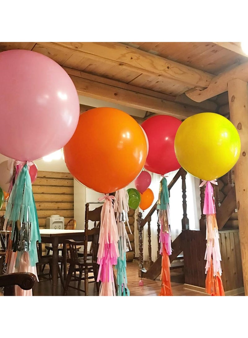 JOLLITY LLC بالونات لاتكس كبيرة 18 بوصة لحفلات عيد الميلاد والزفاف وحفلات استقبال المواليد والتخرج والفعاليات التجارية والعطلات 10 قطع (متعددة الألوان) - Image 4