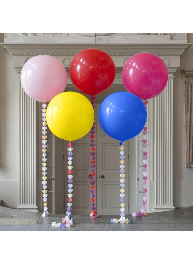 JOLLITY LLC بالونات لاتكس كبيرة 18 بوصة لحفلات عيد الميلاد والزفاف وحفلات استقبال المواليد والتخرج والفعاليات التجارية والعطلات 10 قطع (متعددة الألوان) - Image 2