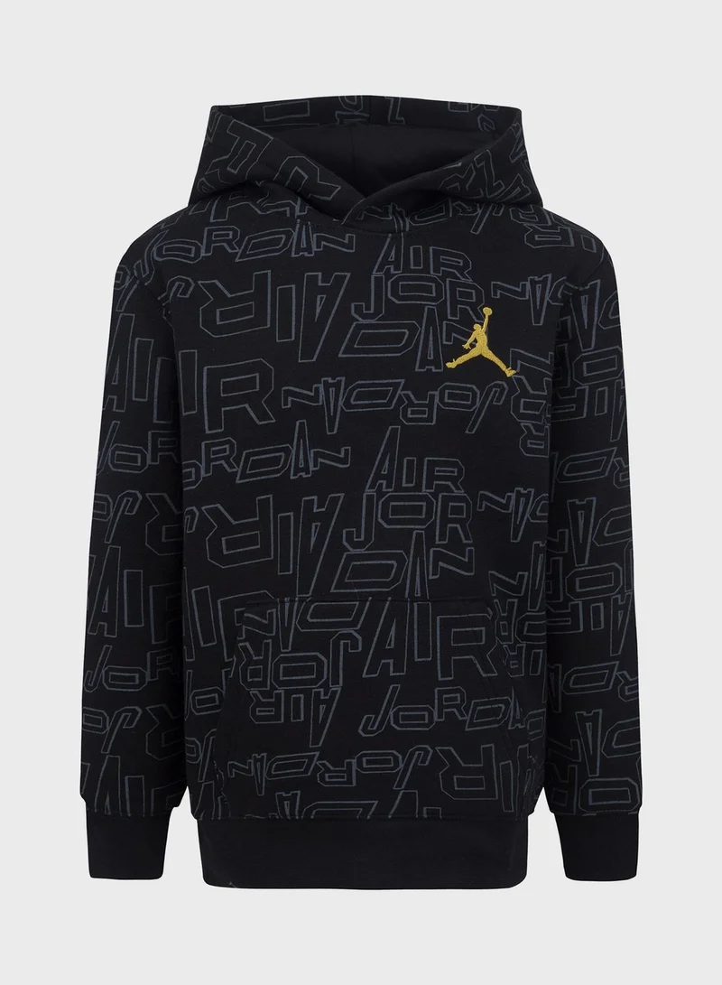 Jordan Kids Jordan Flight B&G All Over Print Hoodie