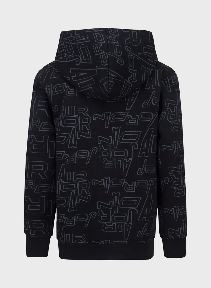 Jordan Kids Jordan Flight B&G All Over Print Hoodie
