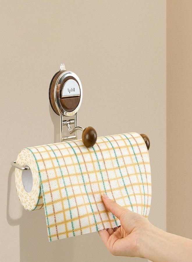 Jolfay Paper Towel Holder Under Cabinet No Drilling, Suction Cup Metal Bathroom Towel Bar Wall Mount for Kitchen, RV, Bathroom - Image 5