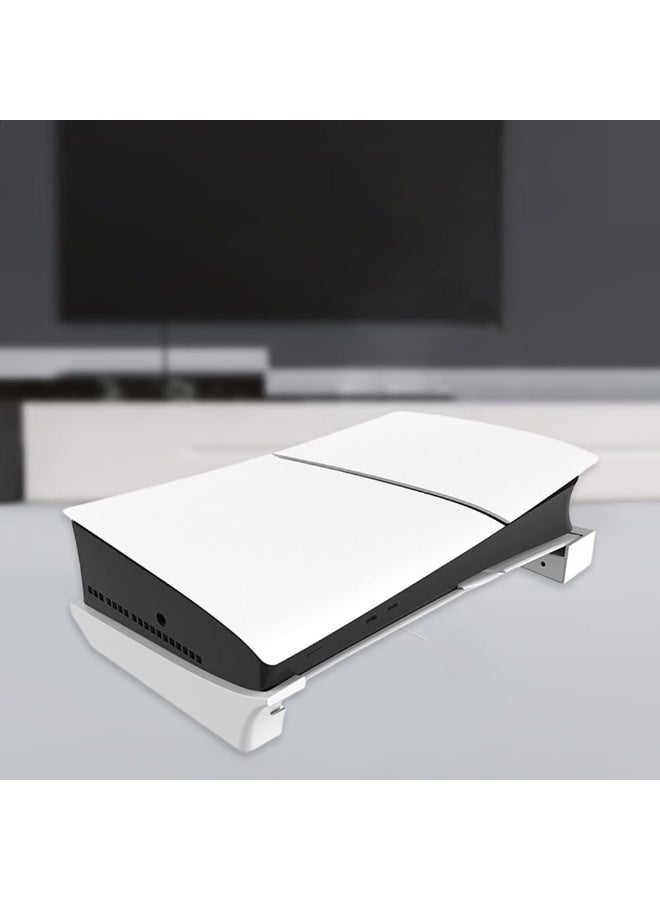 SUNEX Horizontal Stand for PS5 Slim Console, Disc & Digital Editions, Slim Base Desk Stand, White - Image 5