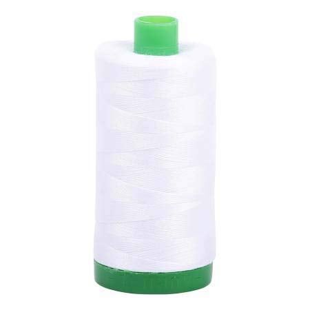 Aurifil Mako Cotton 40 Wt 2024 White 1094 Yds