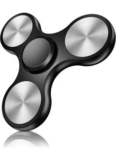 Eraysun Fidget Spinners Toy, Metal Stainless Steel Bearing High Speed 4-8 Min Spins, EDC ADHD Stress Anxiety Relieves Reducer Fidgets Finger Toys, Novelty Gift for Kids and Adults(Black)  - Image 1