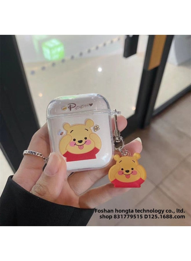 Digital Computer/iphone Protective Case - Fashionable Stylish Design Multiple Colors Available-Color:Bear Pendant Independent Packaging-Applicable Model:Airpods 3 Generations - Image 1
