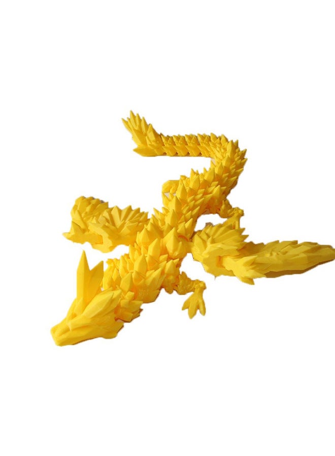 3d Printing Dragon Ornaments Crystal Dragon Gifts Multi-color Gem Dragon Hand Tide Play Wholesale-Colour:Red Gold-Size:20cm - Image 4