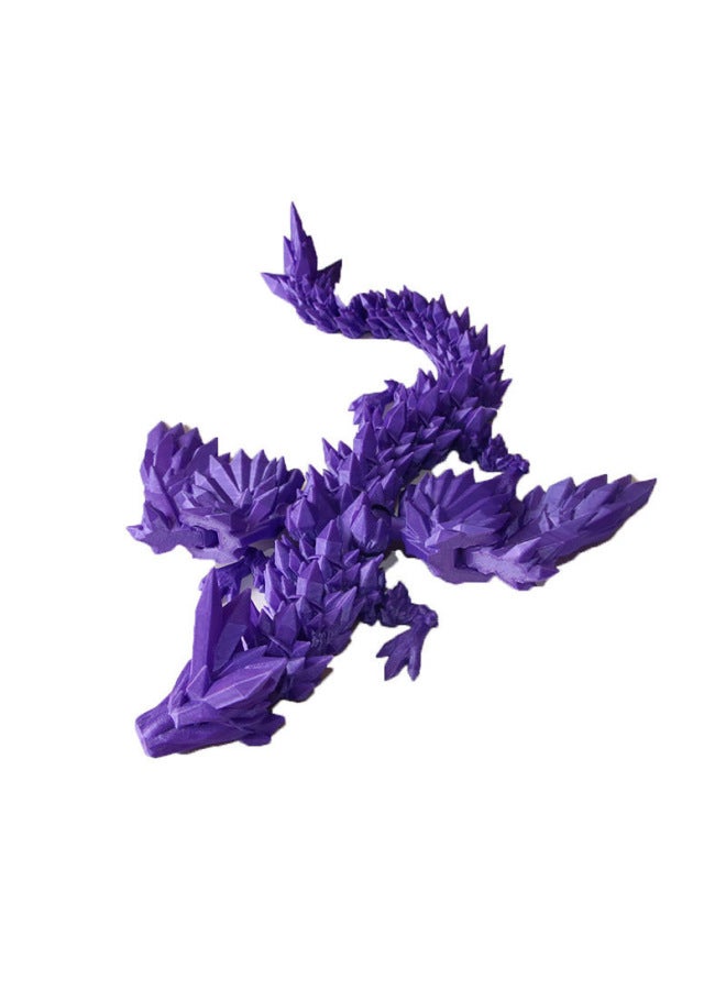 3d Printing Dragon Ornaments Crystal Dragon Gifts Multi-color Gem Dragon Hand Tide Play Wholesale-Colour:Red Gold-Size:20cm - Image 5