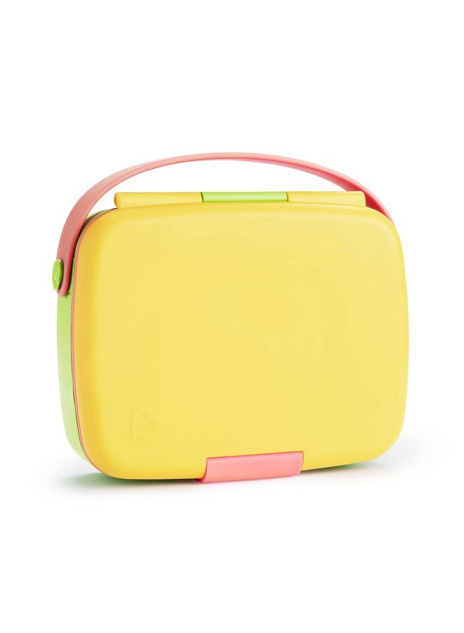 مونشكين صندوق بينتو من Munchkin® Lunch™ للأطفال، يتضمن أدوات مائدة، أصفر - Image 2