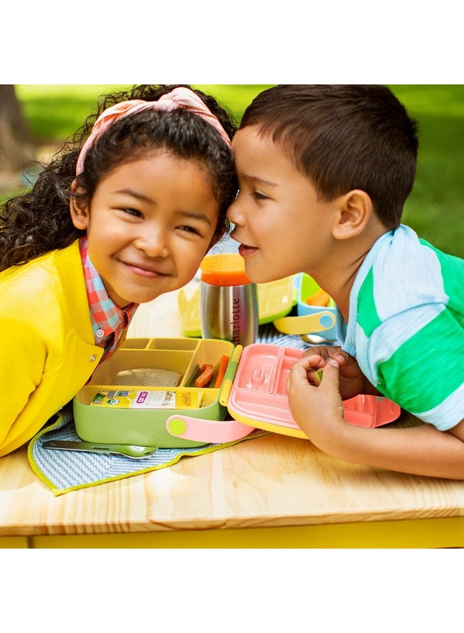 مونشكين صندوق بينتو من Munchkin® Lunch™ للأطفال، يتضمن أدوات مائدة، أصفر - Image 3