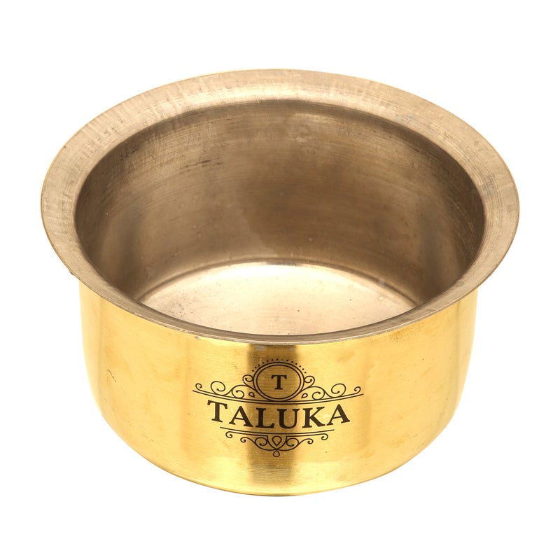 Taluka Taluka Pure Brass Made Tope Topia/Patila with Nickel Plating Capacity :- 3200 ML Good Value Brass Tope - Image 1