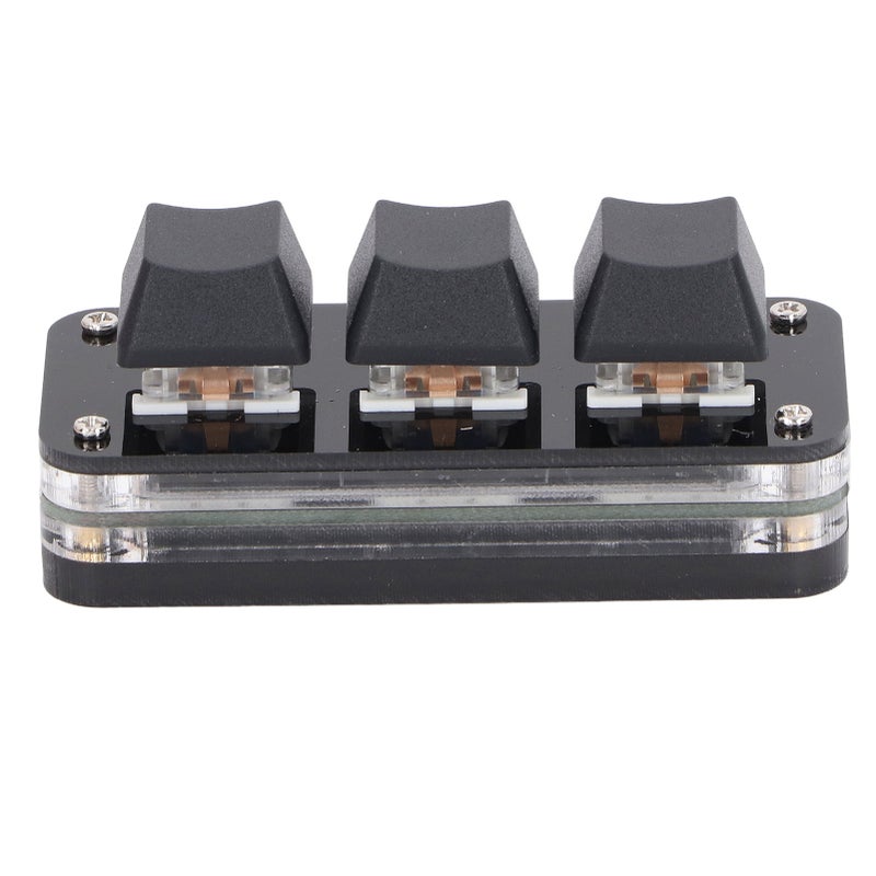 Customizable Gaming Keypad: RGB Lighting Blue Switches, Plug-and-Play USB Interface, Fully Settable Buttons - Onboard Storage Retains Settings, Office Keypad for Gaming, Office, Media Control Tasks - Image 1