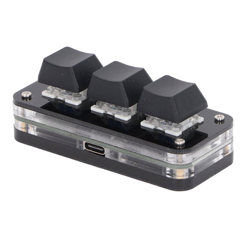 Customizable Gaming Keypad: RGB Lighting Blue Switches, Plug-and-Play USB Interface, Fully Settable Buttons - Onboard Storage Retains Settings, Office Keypad for Gaming, Office, Media Control Tasks - Image 2