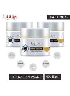LILIUM Doxy Tan Face Pack For Glowing Skin 40G Pack Of 3  - Image 3