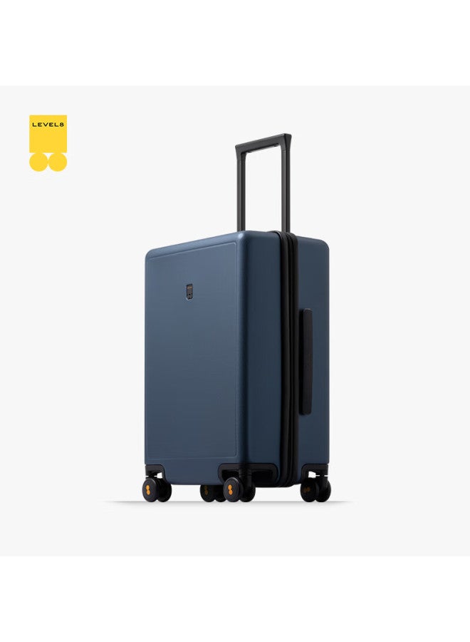 Level8 Luggage Men And Women Password Checked Large Capacity Traveler Pc Trolley Case 24 Inch Blue - Image 5