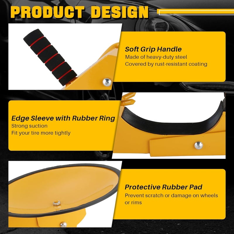DASBET Heavy Duty Wheel Lock Clamp Boot - Anti-Theft Tire Lock for Cars, Trucks, RVs, and ATVs - Image 5