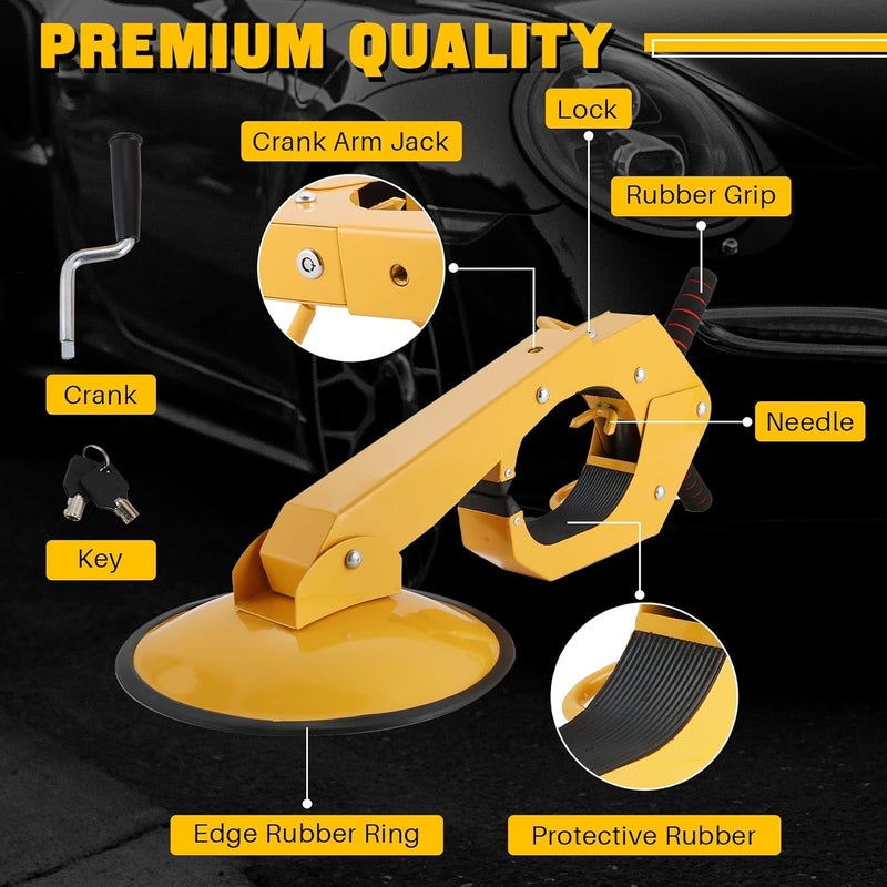 DASBET Heavy Duty Wheel Lock Clamp Boot - Anti-Theft Tire Lock for Cars, Trucks, RVs, and ATVs - Image 3