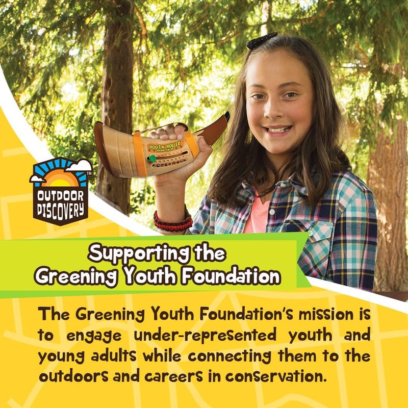 Toysmith Outdoor Discovery Hoot-N-Hollar Animal Caller Horn – 9 Realistic Wildlife Sounds Toy for Kids Ages 5+ – Portable Sound Effects Machine with Strap & Batteries Included - Image 5