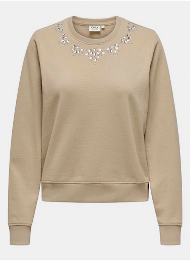 ONLY Onlramonna L/S O-Neck Swt  - Image 1
