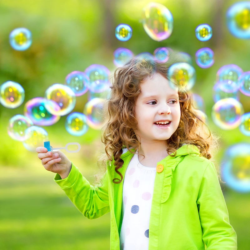 JOYIN 24 pcs Mini Bubble Bottles with Wand Assortment for Kids, Bubble Blower for Party Favors, Summer Toy, Birthday, Outdoor & Indoor Activity, Bath Time - Image 4