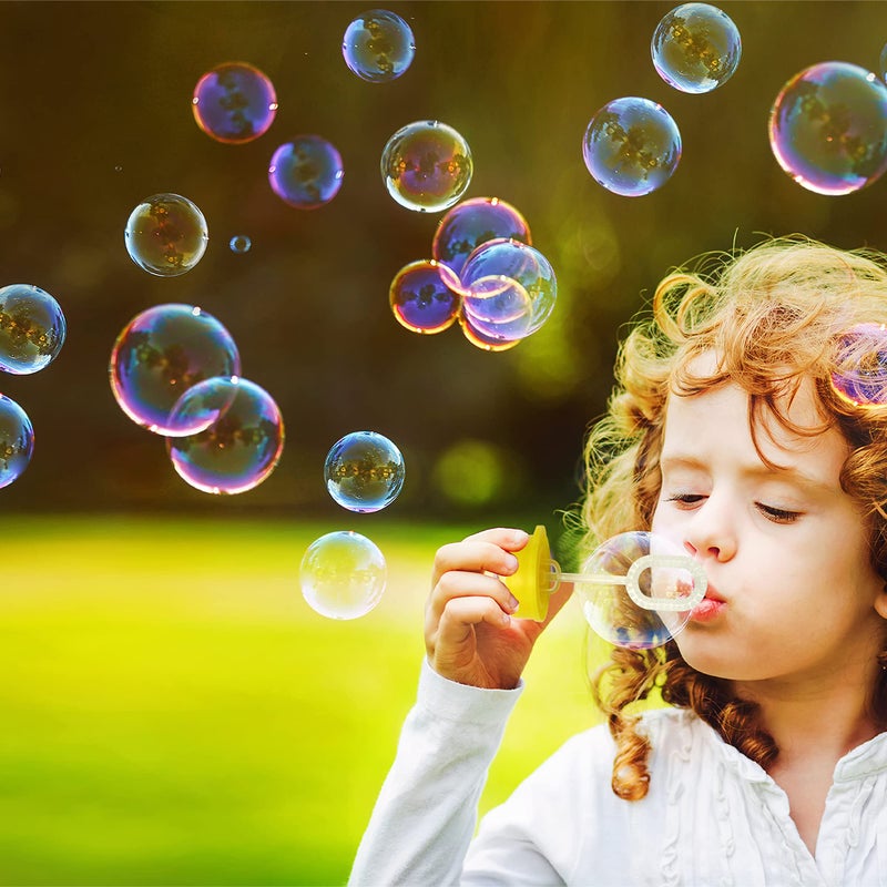JOYIN 24 pcs Mini Bubble Bottles with Wand Assortment for Kids, Bubble Blower for Party Favors, Summer Toy, Birthday, Outdoor & Indoor Activity, Bath Time - Image 5