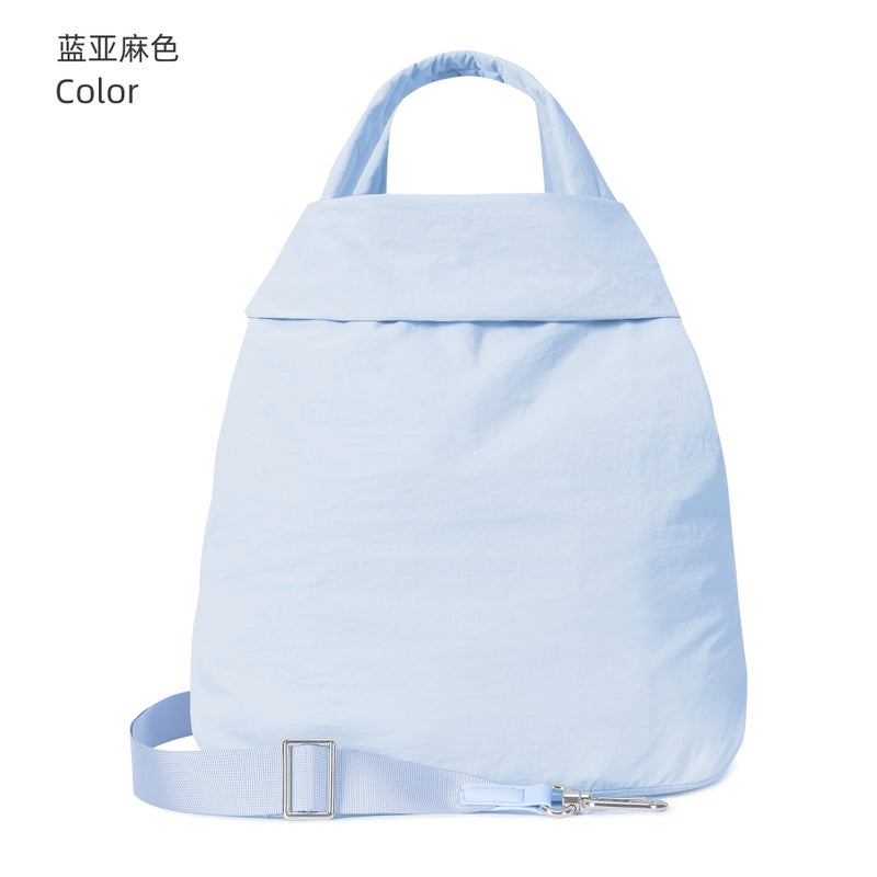 Generic Waterproof Travel Tote Large Capacity Fashion Shoulder Bag Blue linen color (NEW)