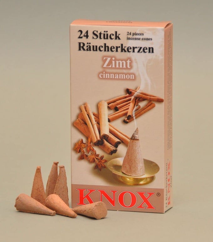 CINNAMON SCENT GERMAN INCENSE CONES MADE IN GERMANY FOR CHRISTMAS SMOKERS