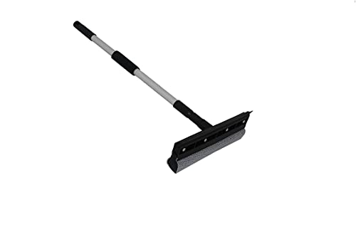 Winberg Glass Cleaning Wiper Comes with Scrub Head and Wiper Head with Long Stick Help to Clean Glass Window Solar Panel BLKWIP001 - Image 3