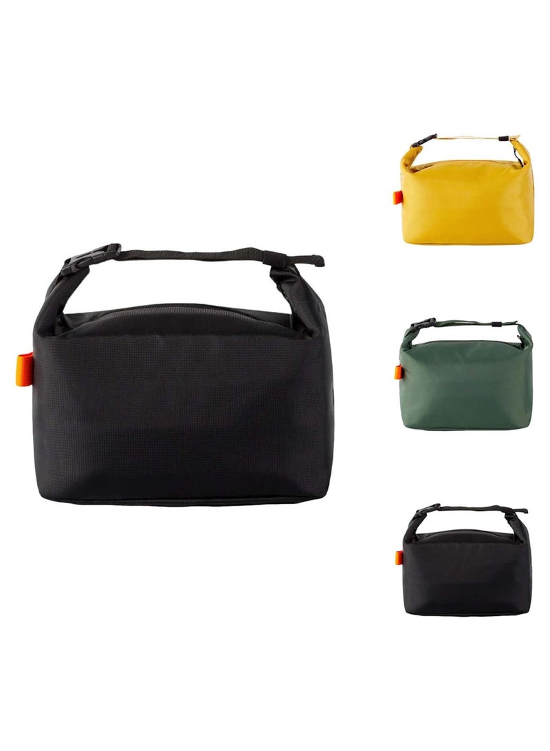 Adando Lunch Bag for Adult Women Men: Reusable High Capacity Lunch Tote Bags - Small Leakproof Cooler Lunch Box Bag for Work, Office, Picnic, Travel (Black) - Image 1