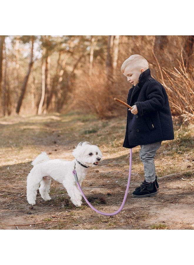 مايل هاي لايف مقود كلاب مايل هاي لايف، بمقبض مبطن مريح، ومقود من حبل النايلون الأرجواني مع أطراف فولاذية، ومقود حيوانات أليفة متين بطول 6 أقدام (أرجواني، 72 بوصة) - Image 5