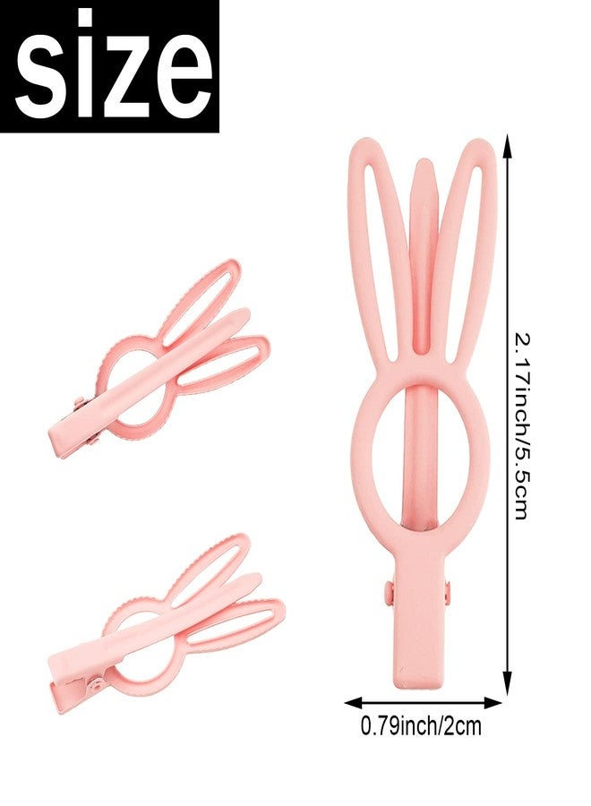 DonLeeving 12 PCS Matte Hair Clip Cute Rabbit Hairpins Non Slip Hair Barrettes Alligator Hair Clips Colorful Clips for Thick Hair Accessories for Birthday Christmas Valentines Day Gifts - Image 2