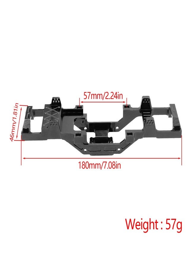FACCNOY Full Metal Chassis Frame for FMS 1/24 Power Wagon FCX24 RC Crawler Car Model Upgrade Part (Black) - Image 3