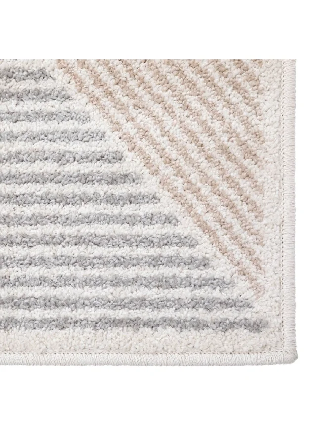 atmosphera Short Hair Hao Geometric Rug Multicolour 120 x 170 cm 196223D