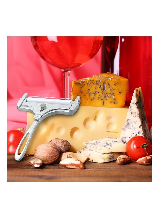 Cheese Slicer with Wire Adjustable Cheese Slicer for Block Cheese Heavy Duty Stainless Steel Cheese Slicers with Wire for Soft and Semi Hard Cheeses  - Image 3