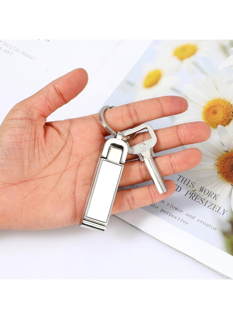 KASTWAVE 2 in 1 Instant Bag Purse Hook and Mobile Phone Stand - Silver Purse Hook Hanger and Keychain Hanger - Versatile Handbag Table Hook for Women and Men - Image 5