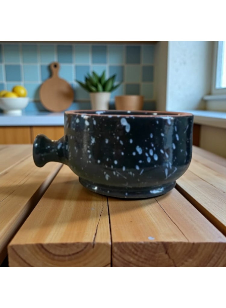 color zone pottery A ceramic and earthenware drinking bowl - oven and microwave safe. Withstands direct and indirect heat, flame or oven. - Image 1