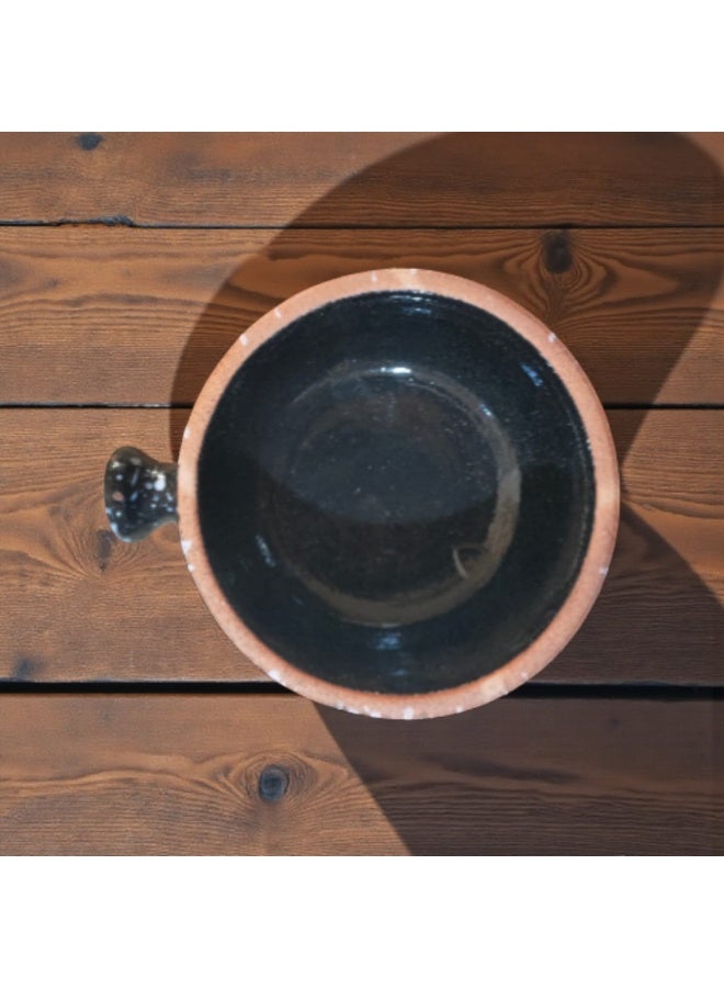 color zone pottery A ceramic and earthenware drinking bowl - oven and microwave safe. Withstands direct and indirect heat, flame or oven. - Image 3