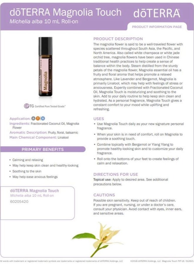DoTerra Magnolia Touch Essential Oil - 10 mL - Image 5