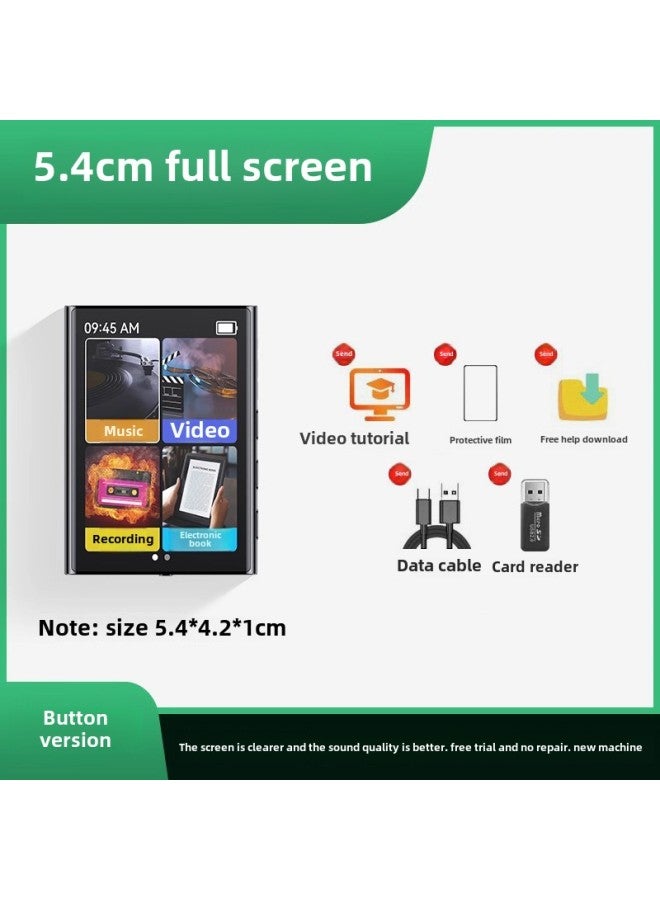 High School Students P5M Song M Artifact Mp3 Walkman Students Learn Mp4 Novel Qin Bluetooth Player Special English-Body Color:5.4 Button Full Screen Version [send Luxury Gift Package + Help Download]-Memory Capacity:32gb Has Undergone Popular Resources (phon + Novel + Movie + Tv Series) - [live  - Image 1