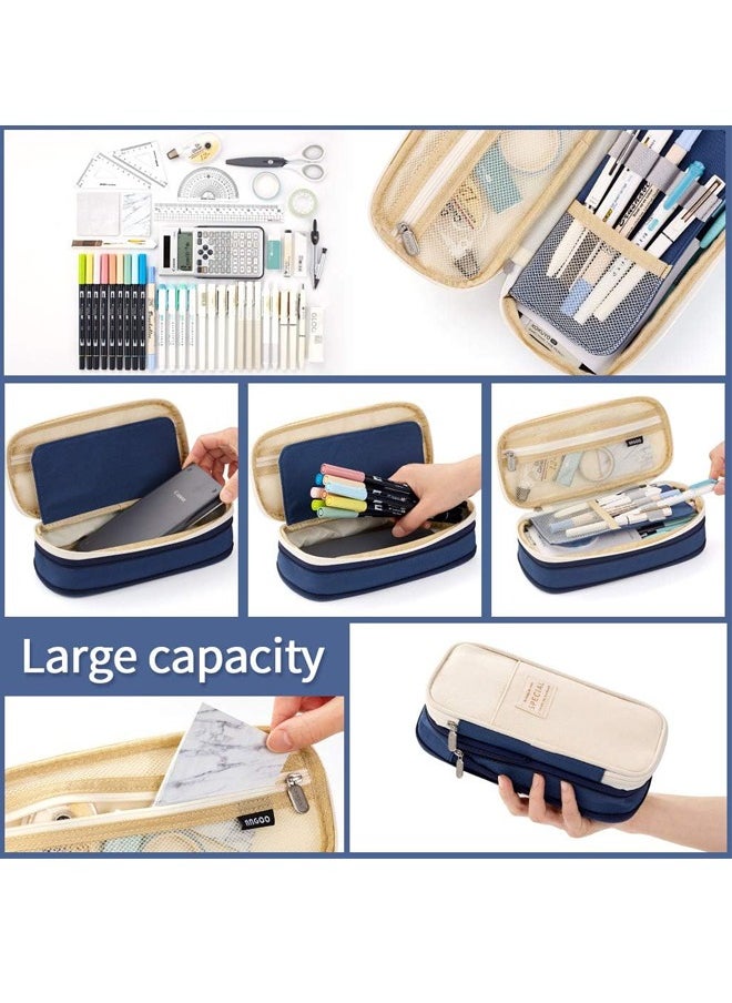 Royee - Big Capacity Pencil Pen Case Office College School Large Storage Bag Pouch Holder Box Organizer - Image 1