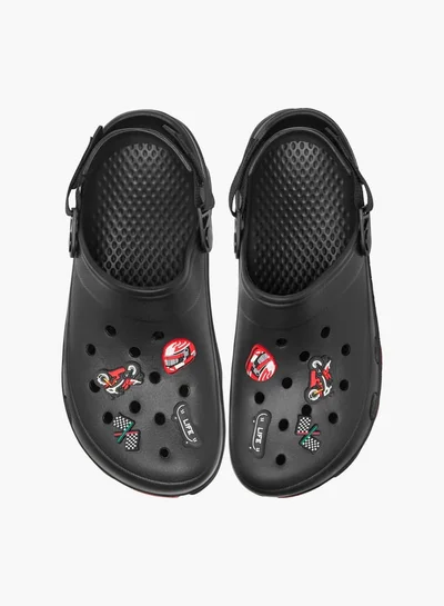 Lee Cooper Men's Applique Detail Clogs with Backstrap