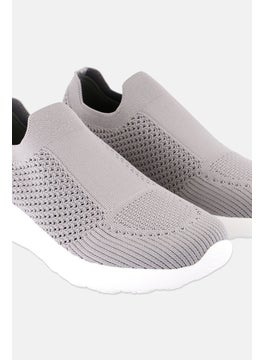 RBX Women Slip On Training Shoes, Grey  - Image 3