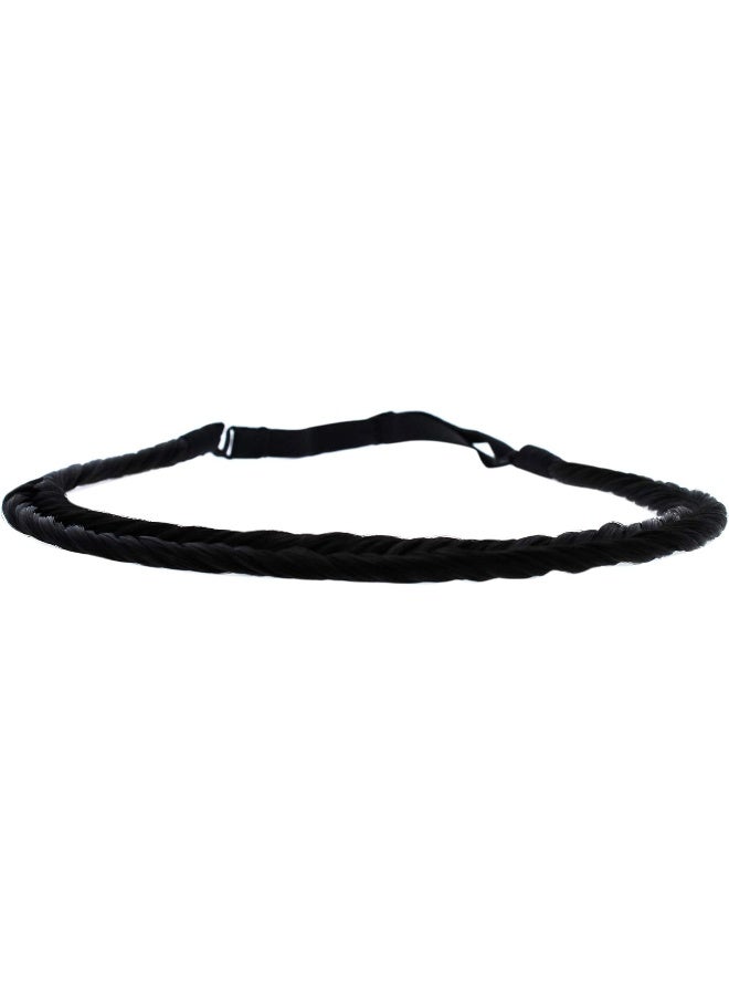 Pop Fishtail Braid Headband - R2 Ebony