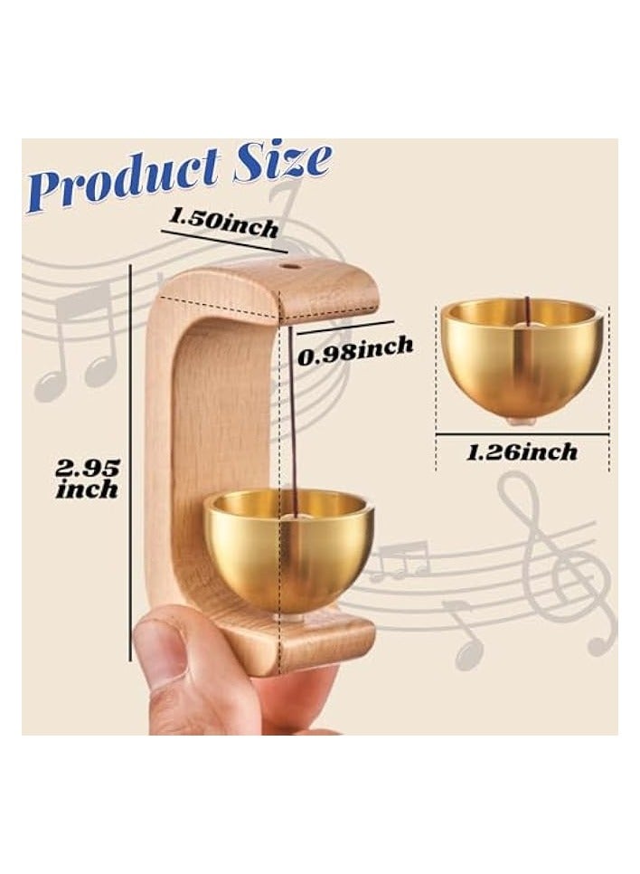 erorex Shopkeepers Bell for Door Opening, Magnetic Wood Doorbell, Wind Chime for Door, Store, Refrigerator, Porch, Garden, Entrance, Restaurant, Office, Housewarming Gift (C-Shaped) - Image 2