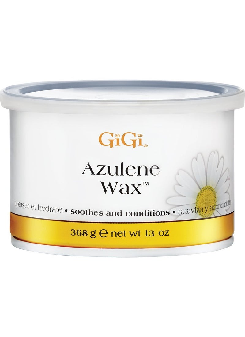 GiGi GiGi Azulene Soft Wax for Hair Removal - Soothing Full Body Wax for Normal Skin, Reduces Irritation, 13 oz, 3-Pack 