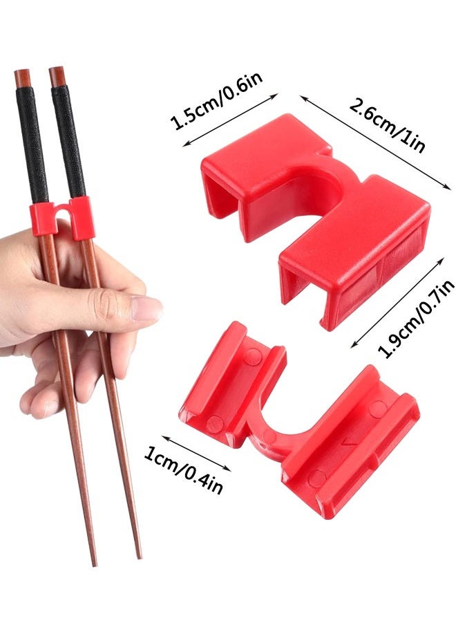 HAWAWA - 25Pcs Reusable Chopstick Helpers, Non Slippery Training Chopstick Hinges Connector Practice Chopsticks for Adults, Kids, Beginner, Trainers or Learner Multicolor - Image 1