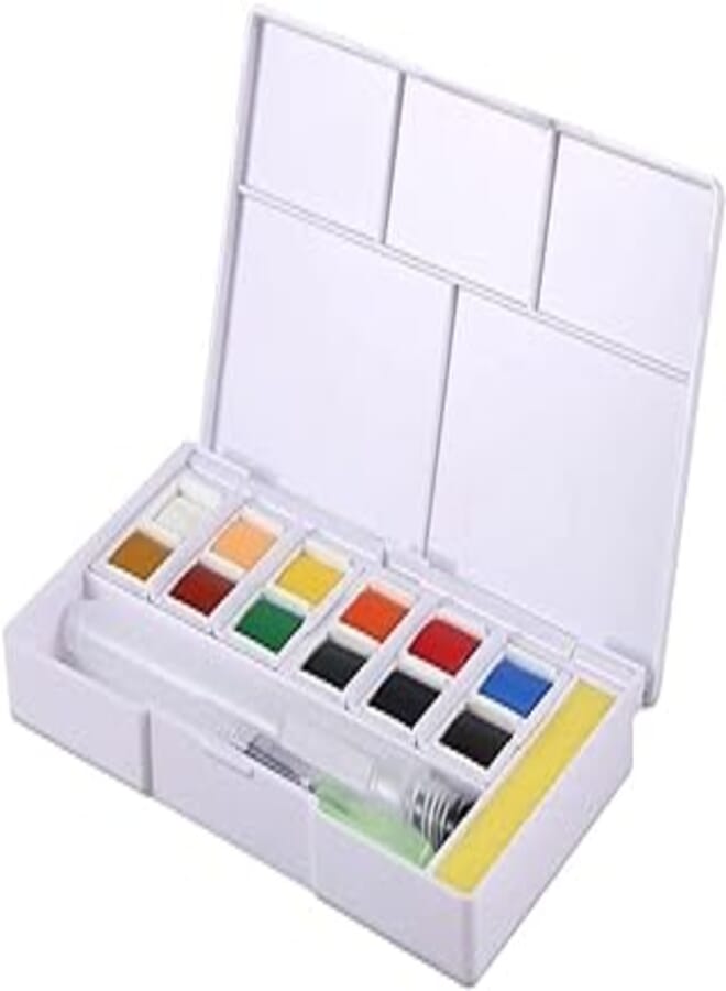 Superior Pigment Solid Watercolor Paints - 12Colours